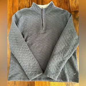 Tailor Vintage Navy Quilted Pullover M